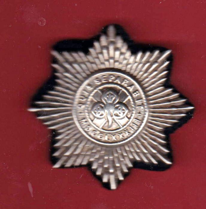 Irish. 4th Royal Irish Dragoon Guards Victorian hallmarked silver NCO’s arm badge.