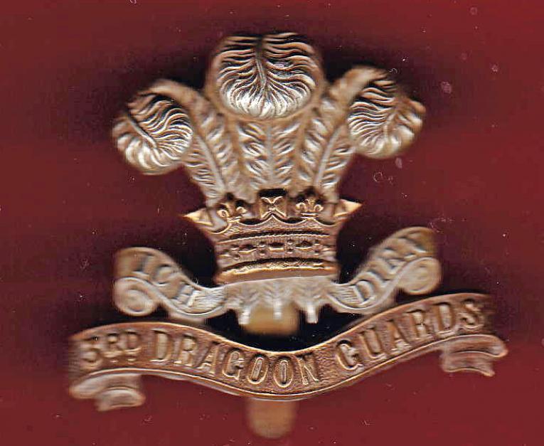 3rd Prince of Wales Dragoon Guards WW1 OR's cap badge