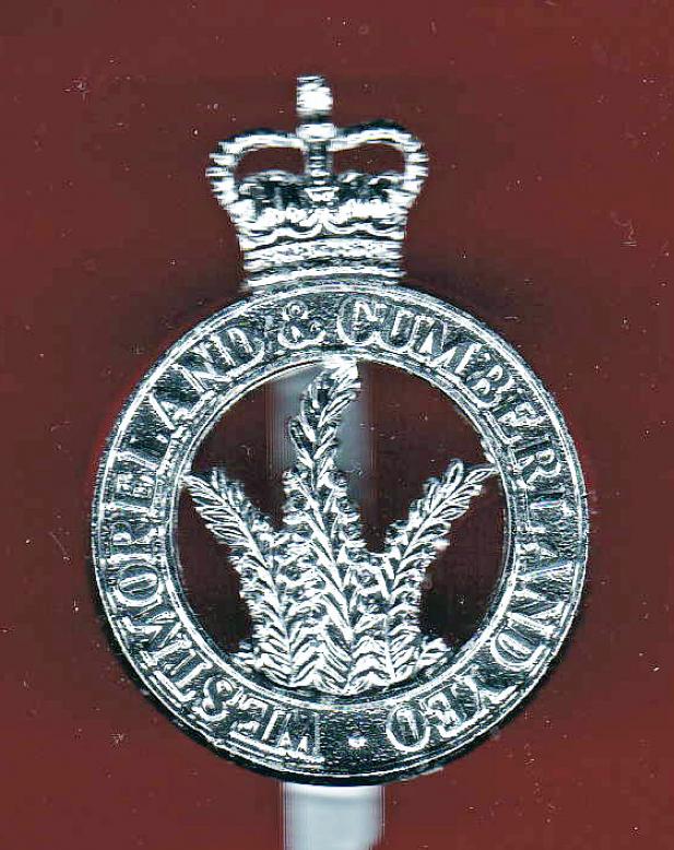 Westmoreland & Cumberland Yeomanry staybright cap badge