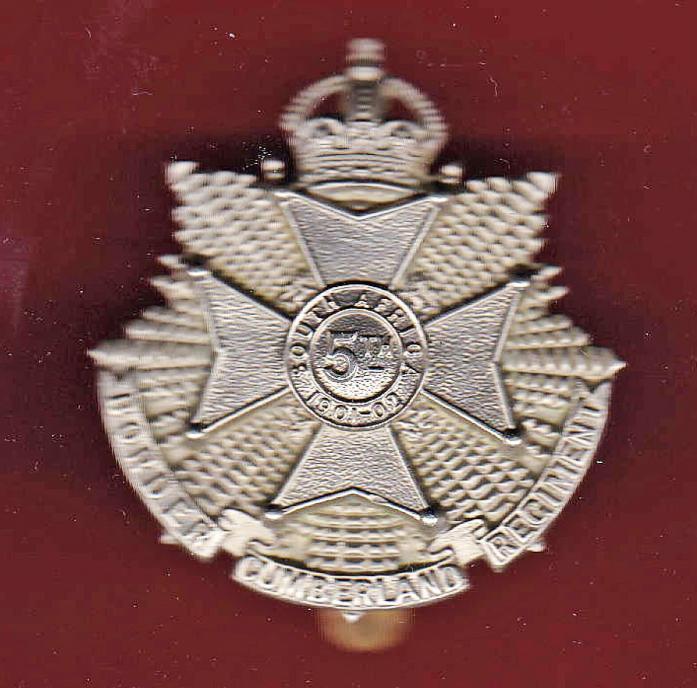 5th Bn. (Cumberland) The Border Regiment. OR's cap badge