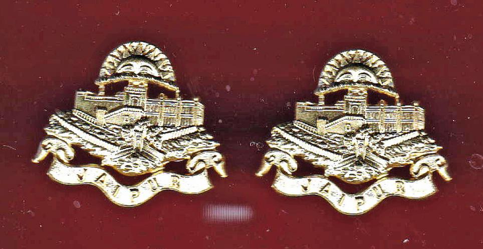 Indian Army Jaipur Infantry collar badges