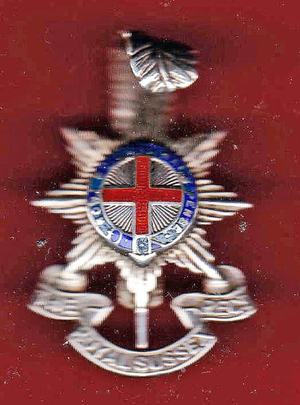 Royal Sussex Regiment WW2 Officer's H/M silver cap badge