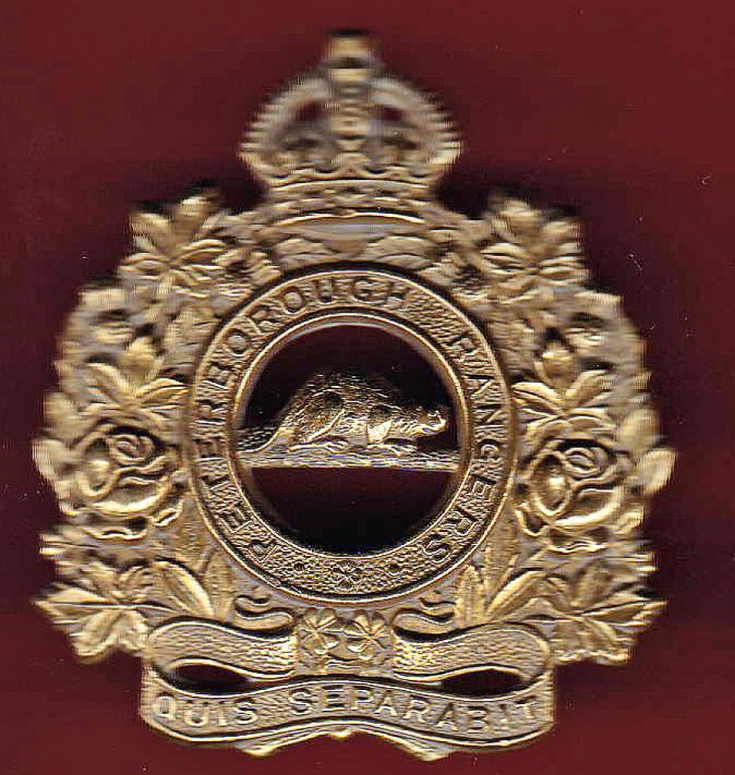 Canadian The Peterborough Rangers WW2 cap badge
