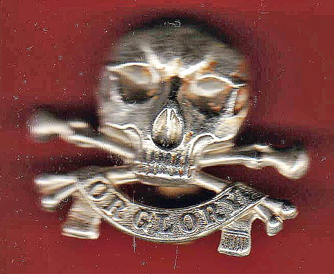 17th/21st Lancers OR's Motto badge