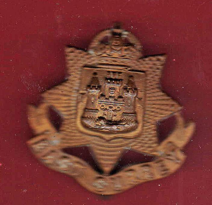 East Surrey Regt WW1 economy issue cap badge