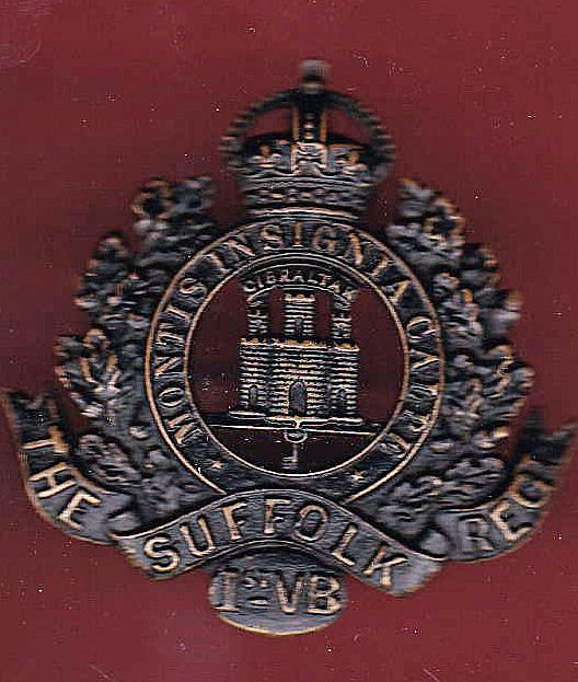 1st VB Suffolk Regiment Edwardian cap badge