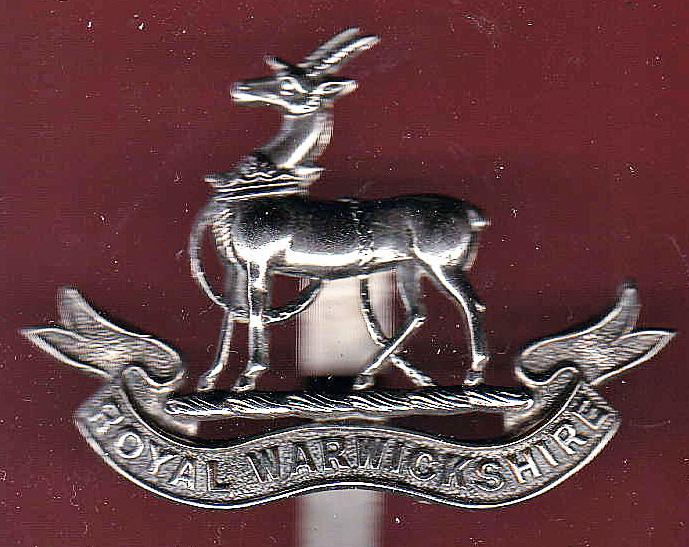 Territorial Battalion , Royal Warwickshire Regiment OR's cap badge
