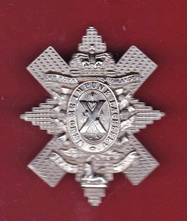 Scottish Black Watch Royal Hldrs Victorian OR's glengarry badge