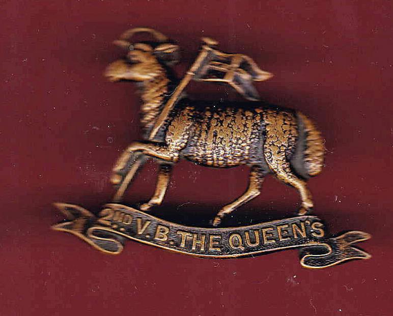 2nd  VB The Queen’s Royal West Surreys cap badge