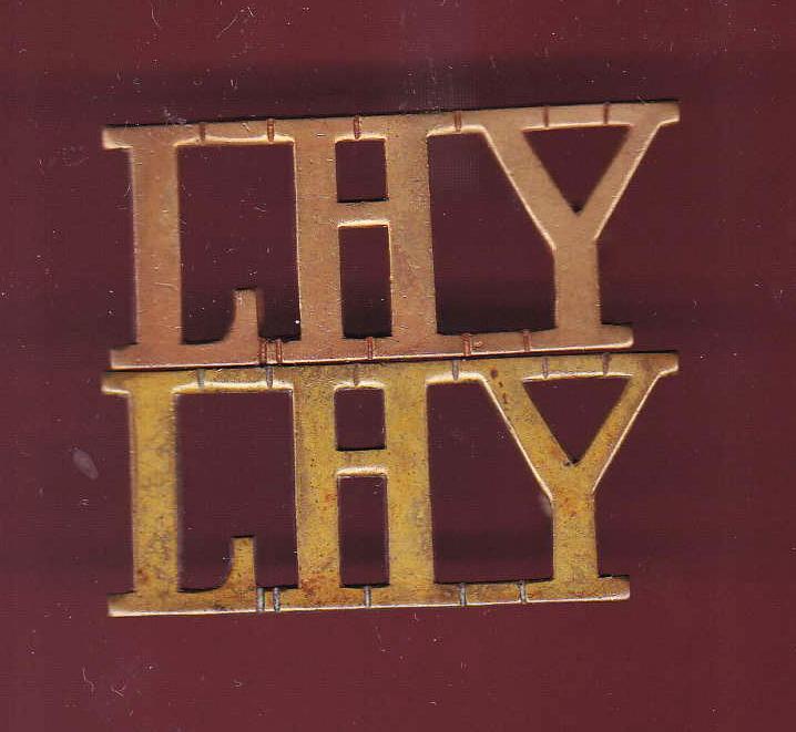 L H Y Lancashire Hussars Yeomanry shouder titles