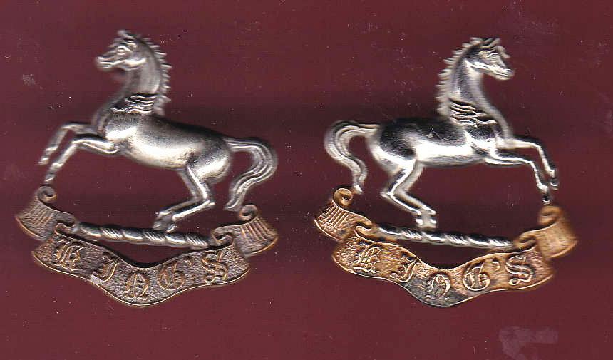 The King's Liverpool Regiment OR's collar badges