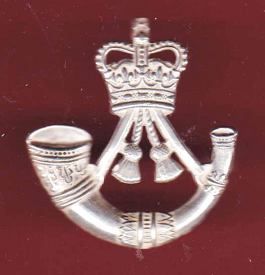 The Rifles Regiment Officer's H/M silver cap badge