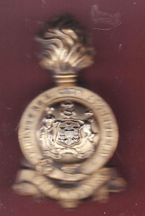 Scottish. Edinburgh City Artillery Volunteers busby plume holder.