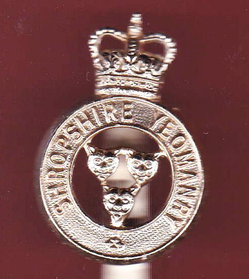 The Shropshire Yeomanry staybright cap badge