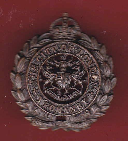 City of London Yeomanry, Rough Riders Officer's OSD cap badge