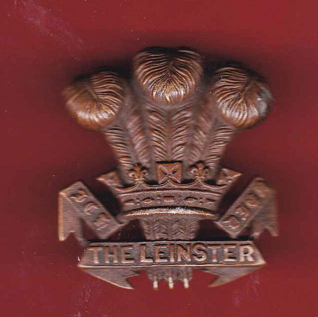 Irish The Leinster Regt. Royal Canadians WW1 OSD cap badge