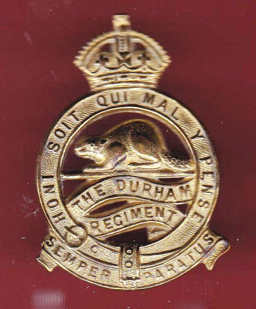 Canadian The Durham Regiment WW2 cap badge