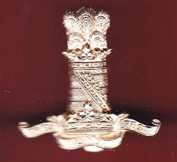 The 11th P.A.O. Hussars staybright cap badge