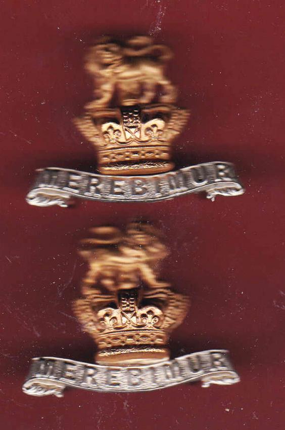 15th King's Hussars Victorian OR's dress collar badges