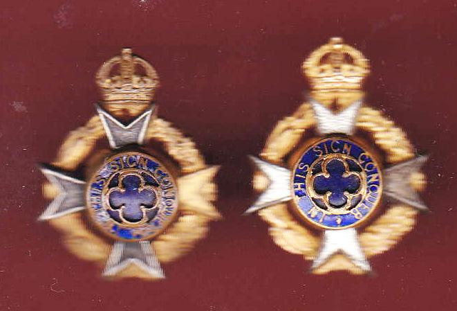 Royal Army Chaplains Department dress collar badges