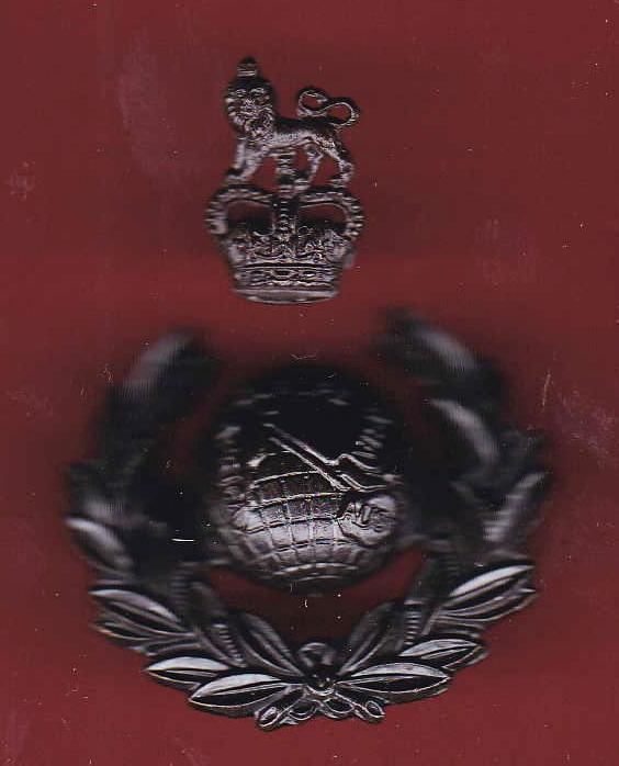 Royal Marines Officer's Lovat dress cap badge