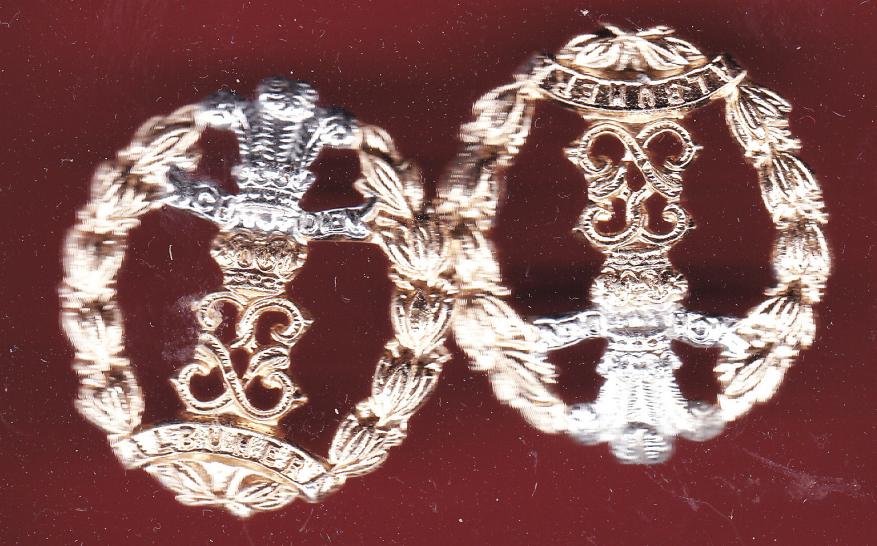 Middlesex Regiment staybright collar badges