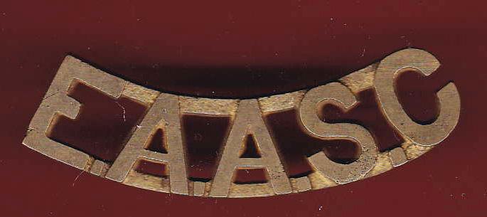E.A.A.S.C. East Africa Army Service Corps WW2 shoulder title