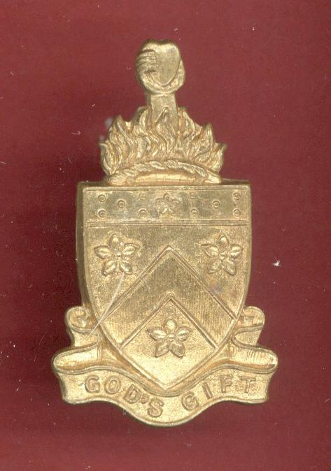 Alleyn's School, London O.T.C. cap badge