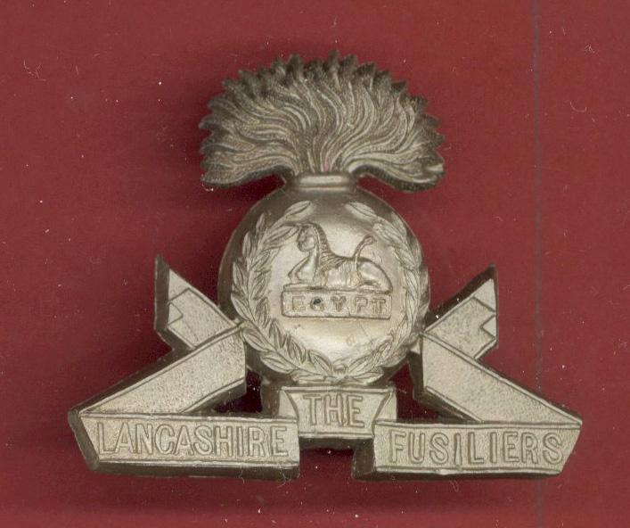 The Lancashire Fusiliers WW2 plastic economy cap badge