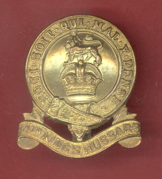14th King's Hussars WW1 OR's cap badge