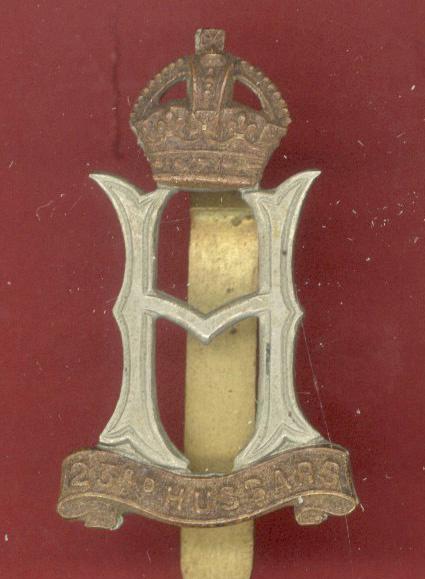 23rd Hussars WW2 OR's cap badge