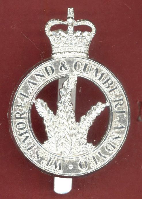 Westmoreland & Cumberland Yeomanry staybright cap badge