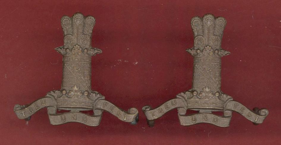 11th Hussars (Prince Albert's Own) Officers OSD collar badges
