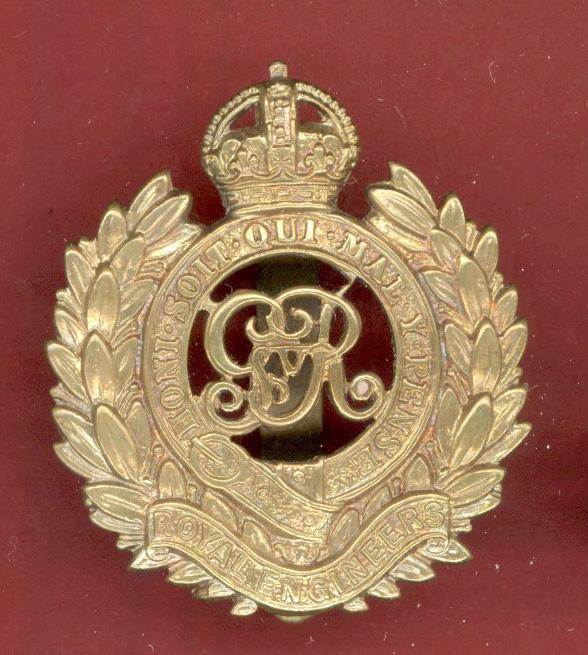 Royal Engineers WW1 OR's  cap badge