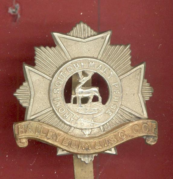 Haileybury & Imperial Service College C.C.F. cap badge