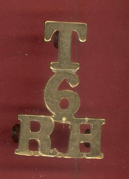 T / 6 / RH 6th Bn. Black Watch Royal Hldrs WW1 Officer's shoulder title