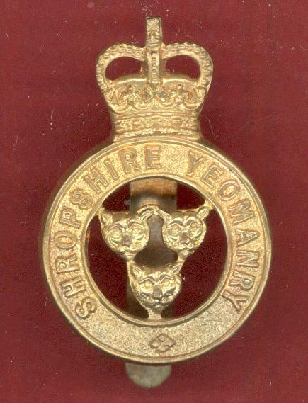 Shropshire Yeomanry EIIR OR's cap badge