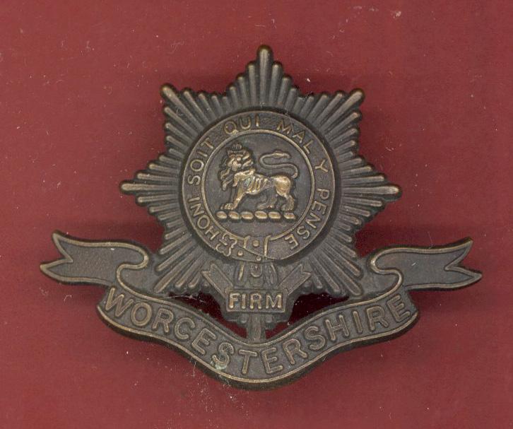 The Worcestershire Regiment WW1 Officer's cap badge