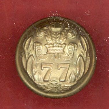 77th East Middllesex Regiment of Foot Victorian OR's button