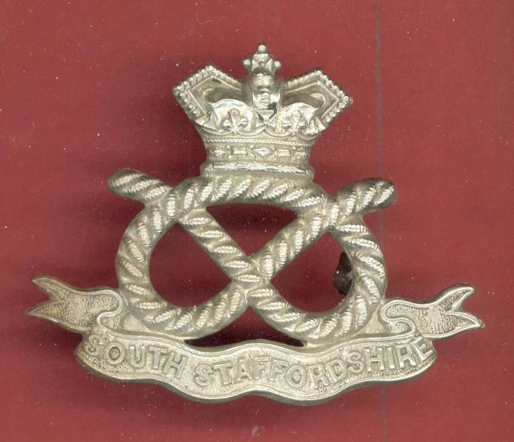 VB South Staffordshire Regiment Victorian OR's cap badge