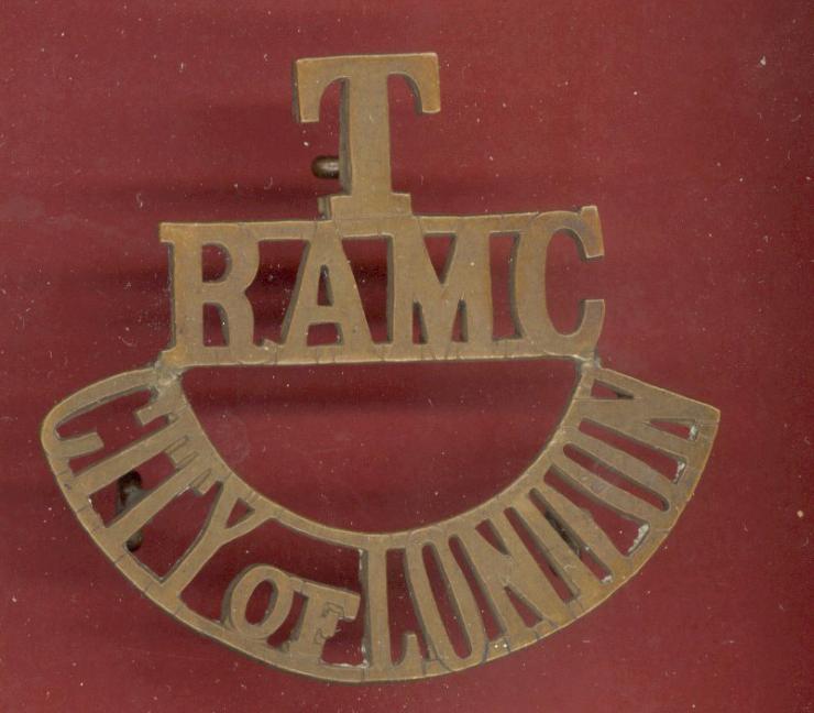 T / RAMC / CITY of LONDON WW1 shoulder title