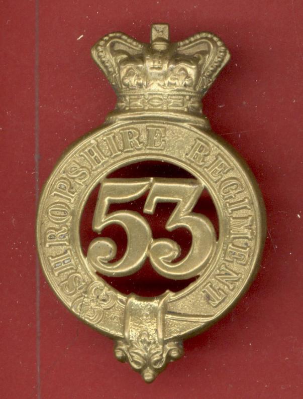 53rd Shropshire Regiment of Foot Victorian glengarry badge
