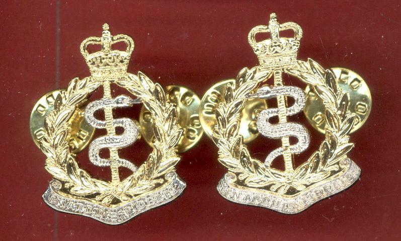 Royal Army Medical Corps Officer's collar badges