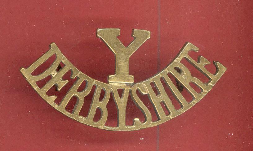 Y / DERBYSHIRE Yoemanry shoulder title