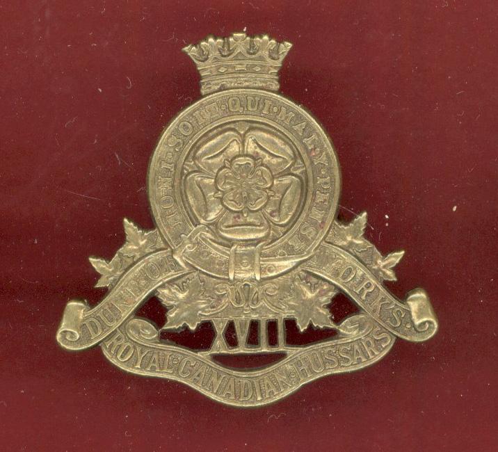 17th Duke of York's Royal Canadian Hussars WW2 OR's cap badge