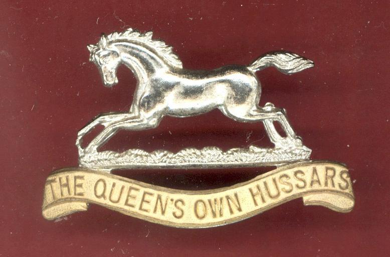The Queen's Own Hussars Officer's dress cap badge