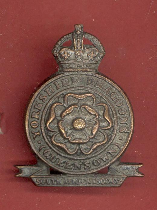 Queen's Own Yorkshire Dragoons cap badge.