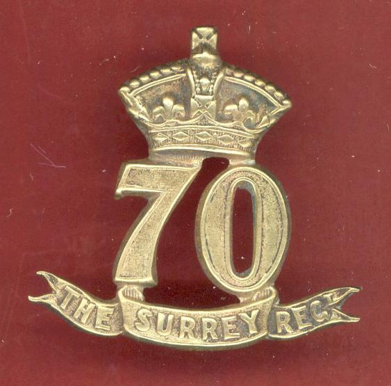 70th The Surrey Regiment of Foot Victorian OR's glengarry badge