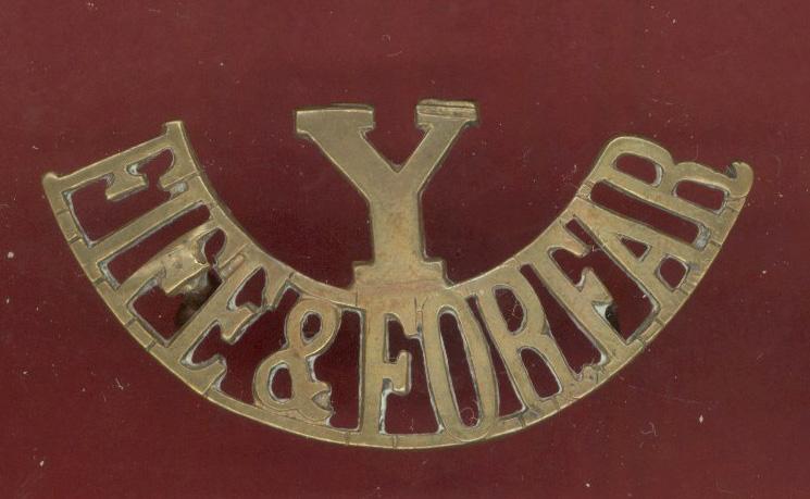 Y / FIFE & FORFAR Yeomanry shoulder title