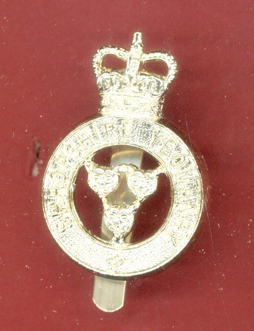 The Shropshire Yeomanry staybright cap badge